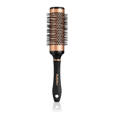 Image of BaByliss Copper Vented Bristle Large Barrel Brush, Black
