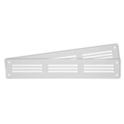 Image of 2 Pack 12&quot; x 2&quot; Inch / 300 50 mm White Air Vent Cover Steel Return Grilles for Ceiling and Sidewall HVAC with Insect Protection Screen (11.81 1.97 Inch, White)