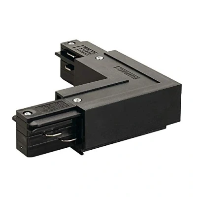 Image of Eutrac L Connector Grounding Inboard, Black