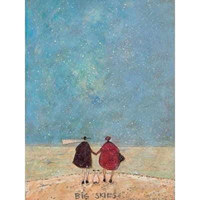 Image of Sam Toft WDC100016 &quot;Big Skies&quot; Canvas Print, Multi Colour, 60 x 80 cm