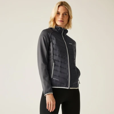 Image of Regatta Women&#039;s Water repellent Andreson Viii Hybrid Jacket Seal Grey Oyster Mushroom, Size: 16