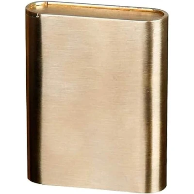 Image of Brass cigarette case for men and women, portable can hold 16 cigarettes
