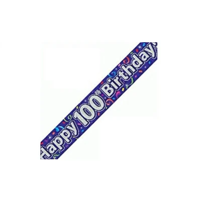 Image of Oaktree UK 624306 Party Banner, Purple