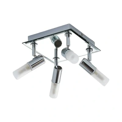Image of Lindby bathroom ceiling light Zela, 32 cm, chrome, 4 bulb, IP44
