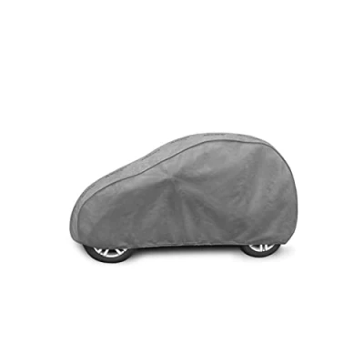 Image of Car Cover Waterproof For Smart Two Grey Outdoor Breathable Road Vehicles Protector Scratch, Weather And Dirt Protection