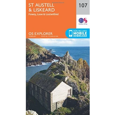 Image of Explorer 107 St Austell &amp; Liskeard Map With Digital Version