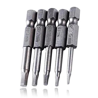 Image of Hex Head Screwdriver Drill Bit Set, 5 PCS Universal 1/4 Shank Magnetic Hexagon Bits, 2 (50mm)
