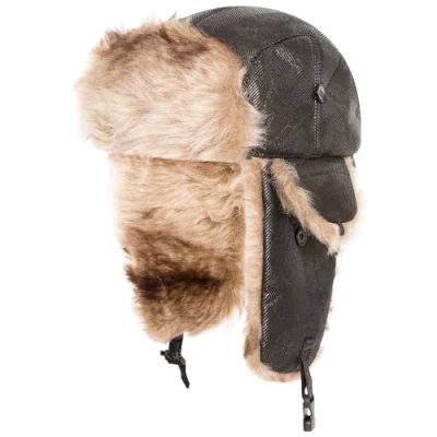 Image of Loxdonz Trapper Hat Warm Winter Trooper Hats Hunting Ushanka Ear Flap for Women Men, One Size, Black