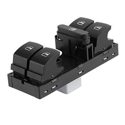 Image of Aramox Black Window Switch Panel Button for Golf MK5 MK6 Passat B6 B7