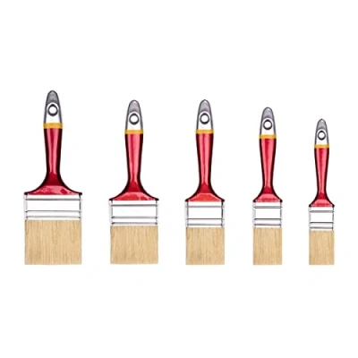Image of HARDY WORKING TOOLS Flat Brush 25 mm 35 50 60 75 Series 33, Wood, red, 25/35/50/60/75