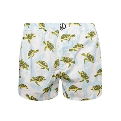 Image of Dedoles Men&#039;s &amp; Boys&#039; Boxers Underwear Boxer Shorts Cotton Trunks Funny Designs Astronaut Hamster Games Books Gift for Him, Design: Ocean Turtles, Colour: Green, Size: XL