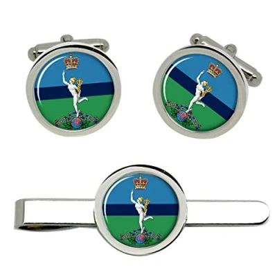 Image of Royal Corps of Signals, British Army Cufflinks and Tie Clip Set