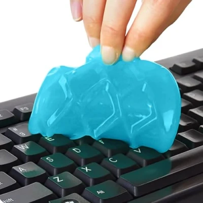 Image of ULTRICS Keyboard Dust Cleaner, Magic Sticky Gel Putty Soft Flexible Cleaning Kit for PC Computer Laptop MacBook Remote Control Mobile Telephone Printer Car Air Vents Dashboard Type Writer and More