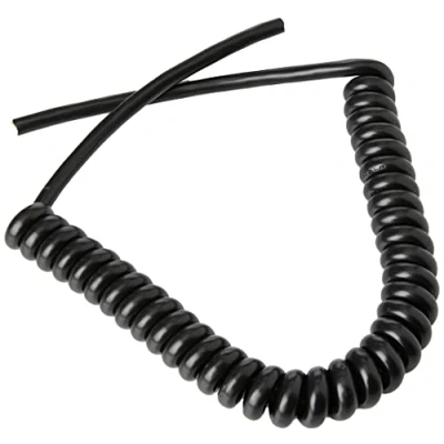 Image of Pro Power 15/X/9 Black 13A 3 Core Coiled Mains Flex 1A 1.25mm²
