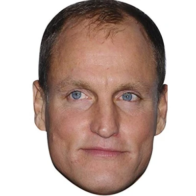 Image of FoxyPrinting Woody Harrelson Movies Stars 2018 Celebrity Cardboard Party Face Mask Fancy Dress