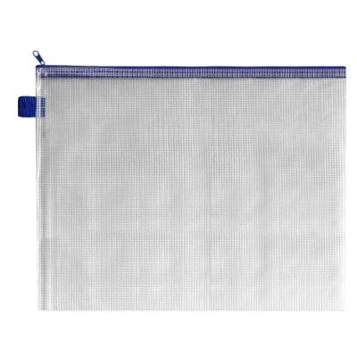 Image of BDS Mesh Zip Bag 360 x 275 mm, Blue, Pack of 5