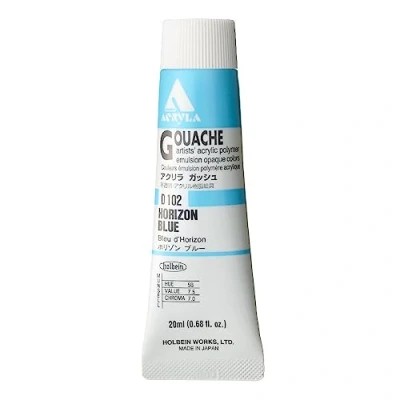 Image of Holbein Acryla Gouache Horizon Blue (A) 20ml