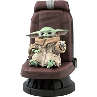 Image of Star Wars THE MANDALORIAN CHILD IN CHAIR 1/2 SCALE STATUE