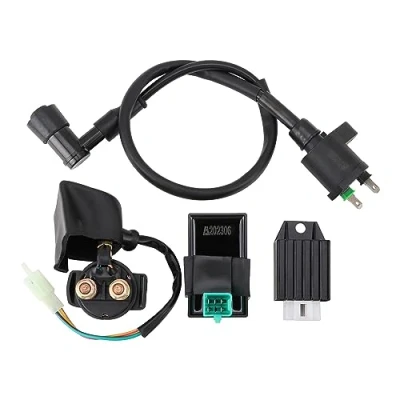 Image of GOOFIT CDI Box Ignition Coil Solenoid Relay Voltage Regulator Replacement For 50cc 70cc 90cc 110cc 125cc ATV Dirt Bike and Go Kart