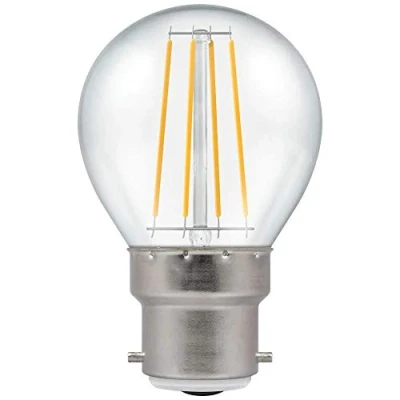 Image of Crompton LED Round Filament Dimmable Clear 5W 2700K BC B22d