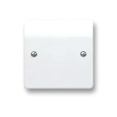 Image of MK Logic Plus WHITE 1 Gang Blanking Plate K3827WHI 86x86mm