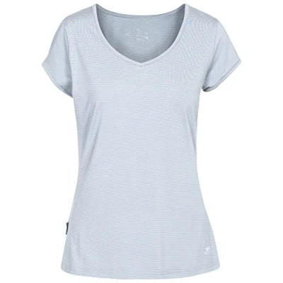 Image of Trespass Mirren, Platinum, XXS, Quick Dry Stretch T Shirt for Women, XX Small / 2X 2XS, Grey