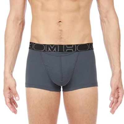 Image of HOM, Mens, Boxerlines 2 Pack HO1 Boxer Briefs, Navy Blue, Grey, S