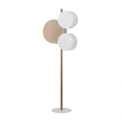 Image of Pulse Multi Arm Floor Lamp Brown, White 3xE27