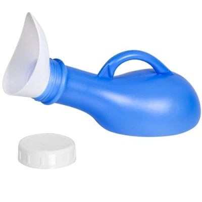 Image of Unisex Urinal Portable Urine Bottles Urinals for Men Woman Emergency Toilet Plastic Pee Container with Lid 1000ML Camping Outdoor Travel
