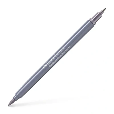 Image of Faber Castell Creative Studio Goldfaber Aqua Dual Marker, Purple Grey, Single For Art, Craft, Drawing, Sketching, Home, School, University, Colouring