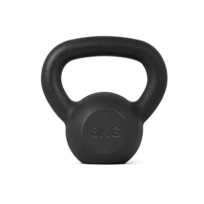 Image of Athlyt Cast Iron Kettlebell for Strength Training, 8 kg, Black