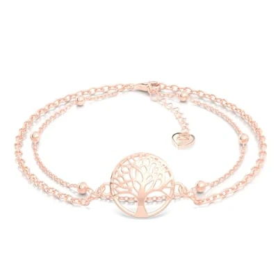 Image of SERASAR Silver Bracelet Ladies Jewellery 925 Sterling 18 carat Rose Gold Chain Girls Bangle Gift Idea Valentine&#039;s Day Anniversary Birthday Gifts for Women