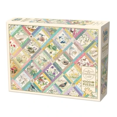 Image of Cobble Hill 1000 Piece Puzzle Country Diary Quilt Sample Poster Included