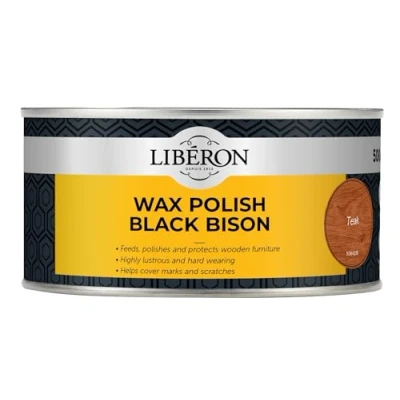 Image of V33 LIBBPWT500N LIBERON Black Bison Wax Paste 500ML Teak