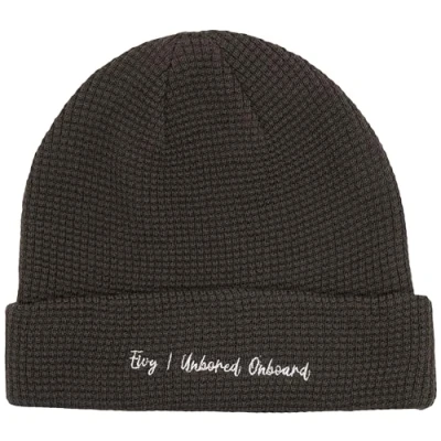 Image of Eivy Women&#039;s Shorty Waffle Knit Beanie Hat, Black, One Size Fits All