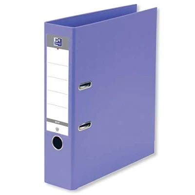 Image of OXFORD Smart Pro+ A4XL Lever Arch File Spine 80 mm 2 Rings Polypropylene Cover Covered Purple 28.5 x 32 8 cm