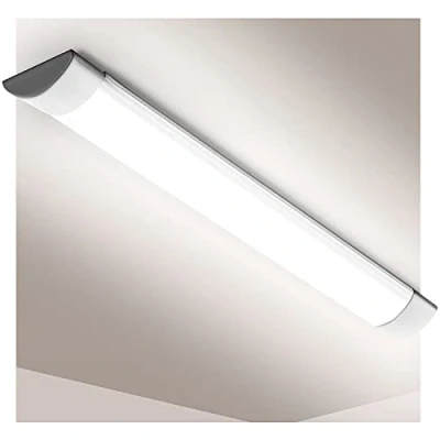 Image of Viugreum 3ft LED Batten Light, Ceiling Tube 6000K Cold White, 230V, 30W, 3600 Lumen, 130 Beam Angle, Light for Office, Living Room, Bathroom, Kitchen, Garage, Warehouse