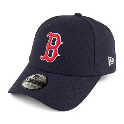Image of New Era 9FORTY Boston Red Sox Baseball Cap League Navy Adjustable