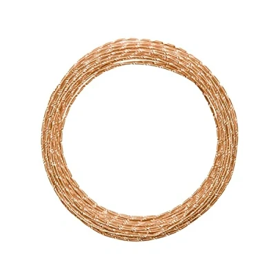 Image of Vaessen Creative Diamond Cut Design Aluminium Wire, Saffron Orange, One Size