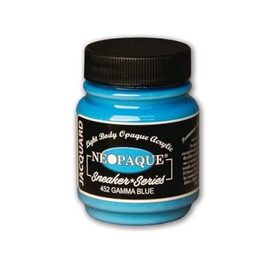 Image of Jacquard Neopaque Acrylic Paint Colour Gamma Blue JAC1452 Sneaker Series Trainers, Shoes and Footwear 66.54ml