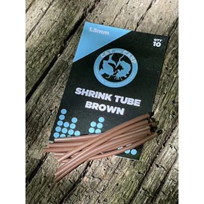 Image of 10 x 1.5mm Shrink Tubing Brown. Carp Rig For Making. Fishing Terminal Tackle