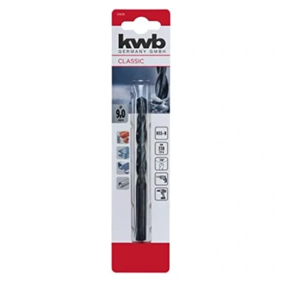Image of kwb Ø12mm HSS Metal Drill Bit with 118 Point Angle for Versatile Drilling in Steel and Non Ferrous Metals