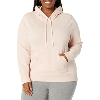 Image of Amazon Essentials Women&#039;s Fleece Pullover Hoodie (Available in Plus Size), Light Pink, M
