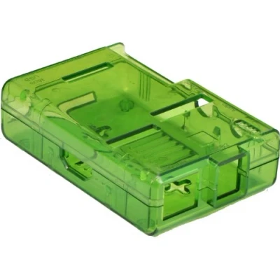 Image of Green Model B (open) SB Components Raspberry Pi Case