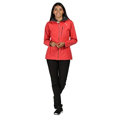 Image of Regatta Birchdale Technical Jacket with Adjustable Hood, Waterproof and Breathable Fabric Seams Sealed Jackets Shell for Women