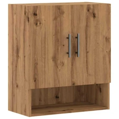 Image of vidaXL Artisan Oak Wall Cabinet 60 x 31 70 cm in Particle Board