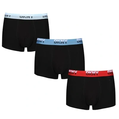 Image of DKNY Men&#039;s Underwear Boxers Cotton Shorts, Black/Blue/Teaperry Pink/Mint, S