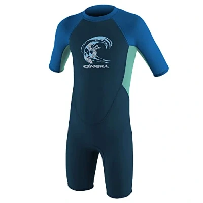 Image of O&#039;Neill Wetsuits Toddler Reactor 2mm Spring Wetsuit, Slate/Sky/Ocean, Age 1