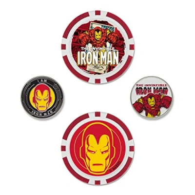 Image of Team Effort Ball Marker Set Marvel Iron Man