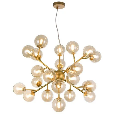 Image of Dallas Ceiling Pendant Lamp Gold, 24 Light, G9